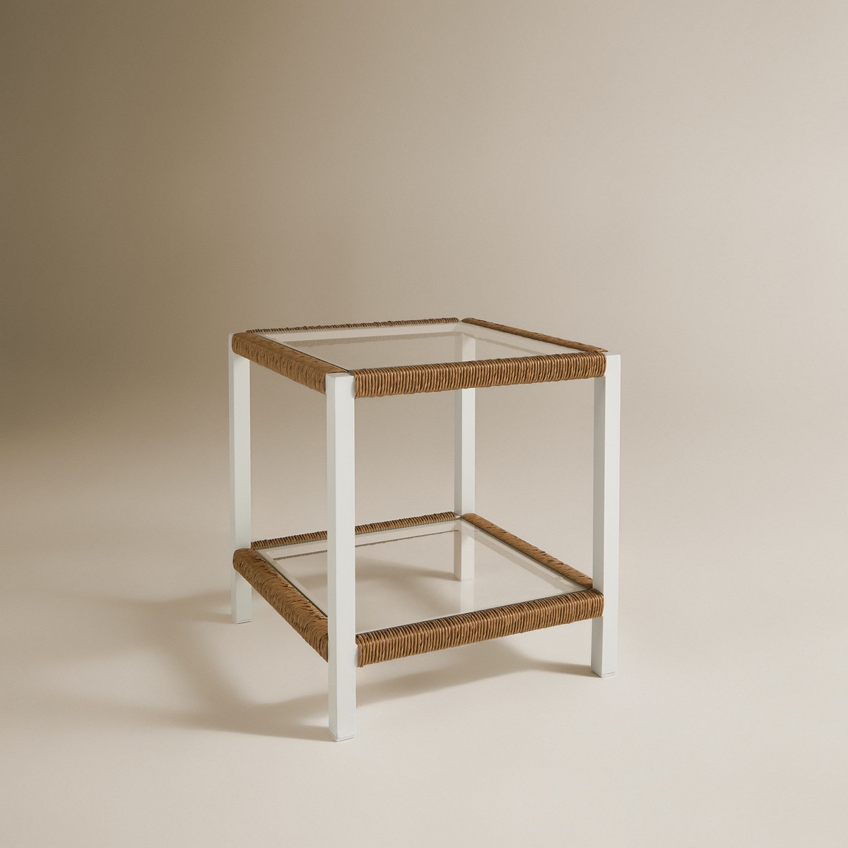 Mesa Auxiliar Creta Branco / Natural-2