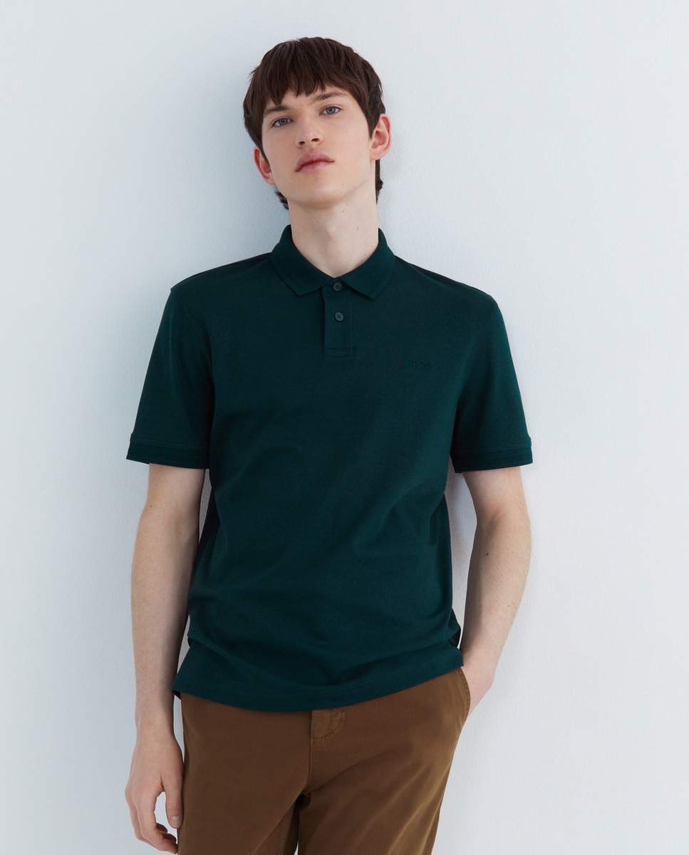 Polo de homem manga curta Verde-1