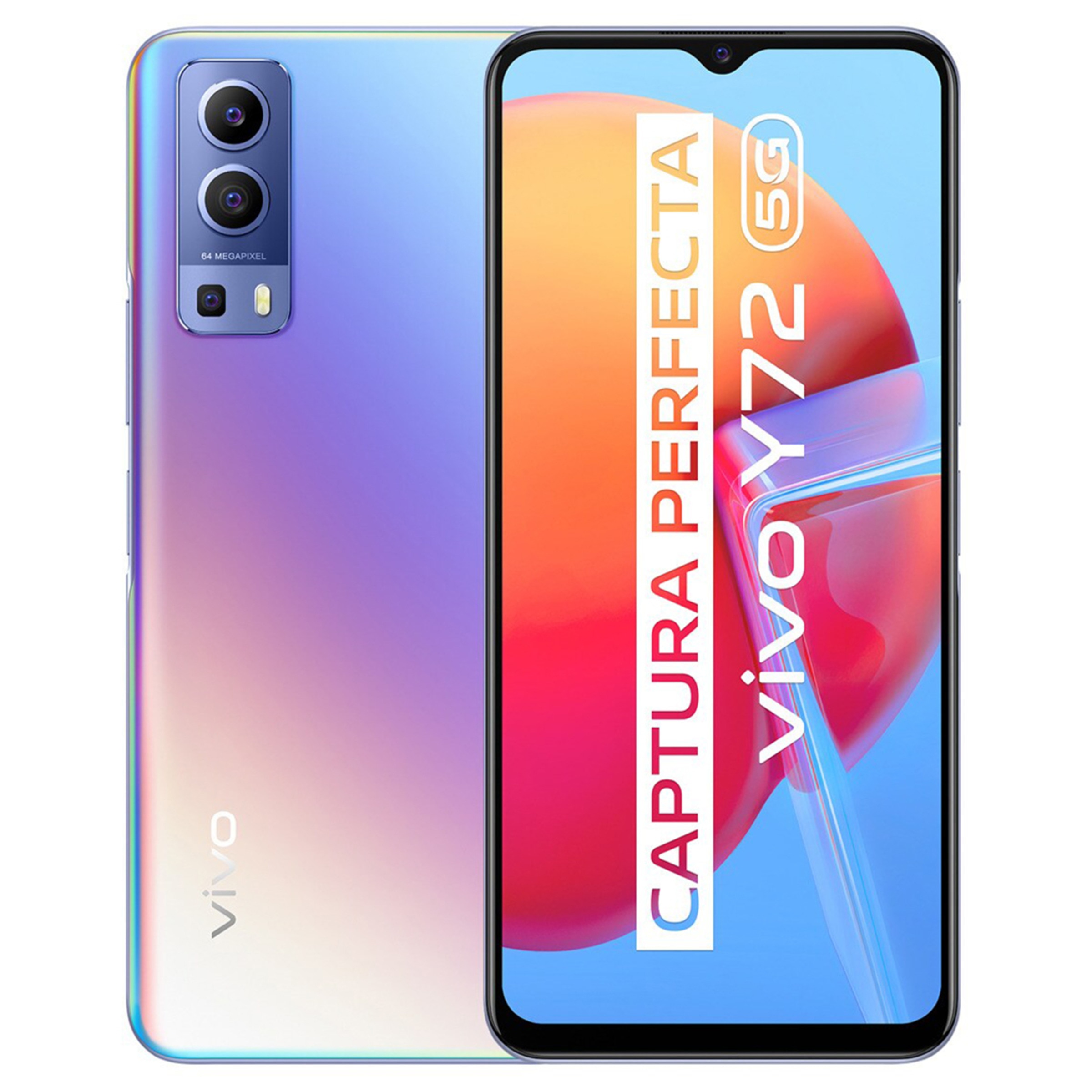 Vivo Y72 5G 8 GB + 128 GB Dream Glow móvil libre (Reacondicionado Grado A) Multicolor-1