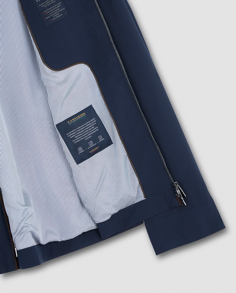 Blusão Regular com Bolsos Vivos Azul-marinho-6