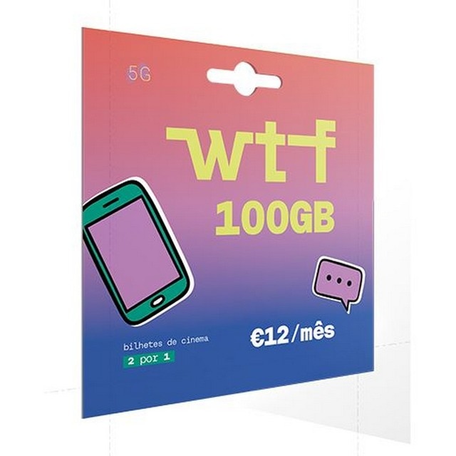 Imagem 0 de Cartão SIM WTF 100GB - 12€