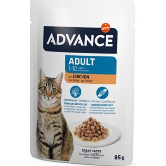 Comida Húmida para Gato sabor Frango embalagem 85 g - Advance