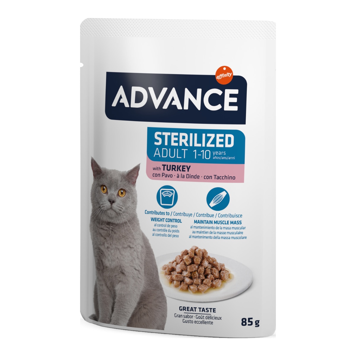 Alimento Húmido para Gato sabor Pato embalagem 85 g