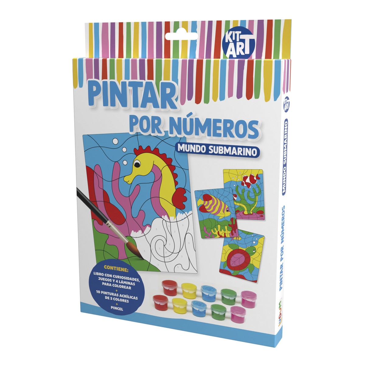 LUDUM KIT ART - PINTAR POR NUMEROS - MUNDO SUBMARINO 1
