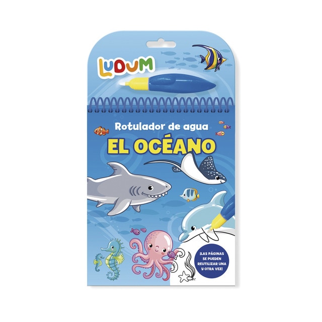 Imagen 0 de LUDUM  - LIBRETA ROTULADOR DE AGUA - EL OCEANO