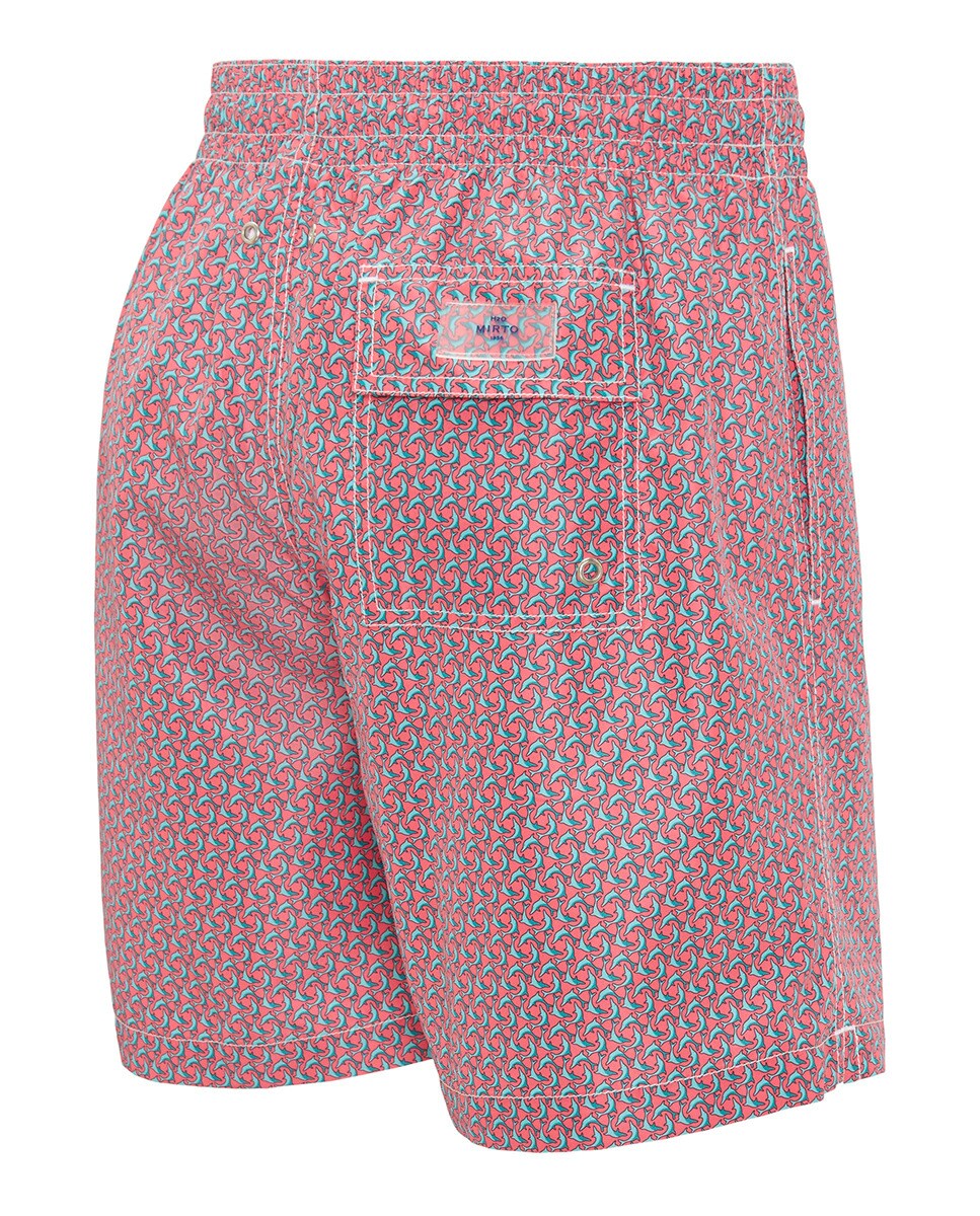 Calções de Banho Estampados Coral-5