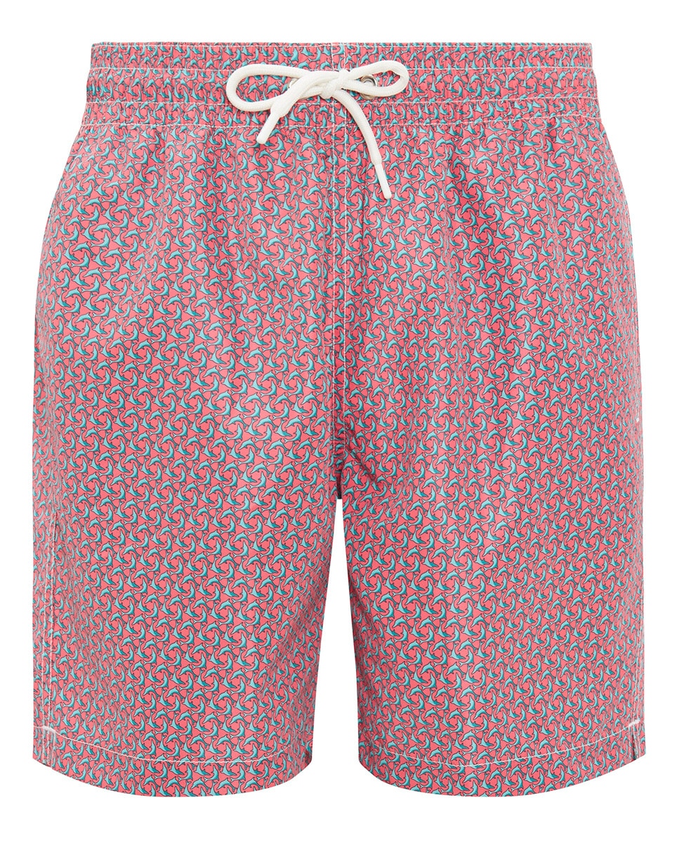 Calções de Banho Estampados Coral-4