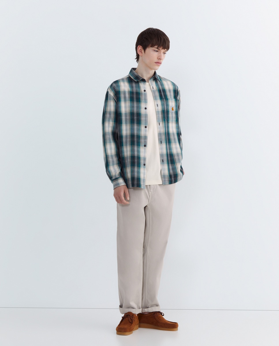 Camisa Blanton Shirt de Manga Comprida Verde-1