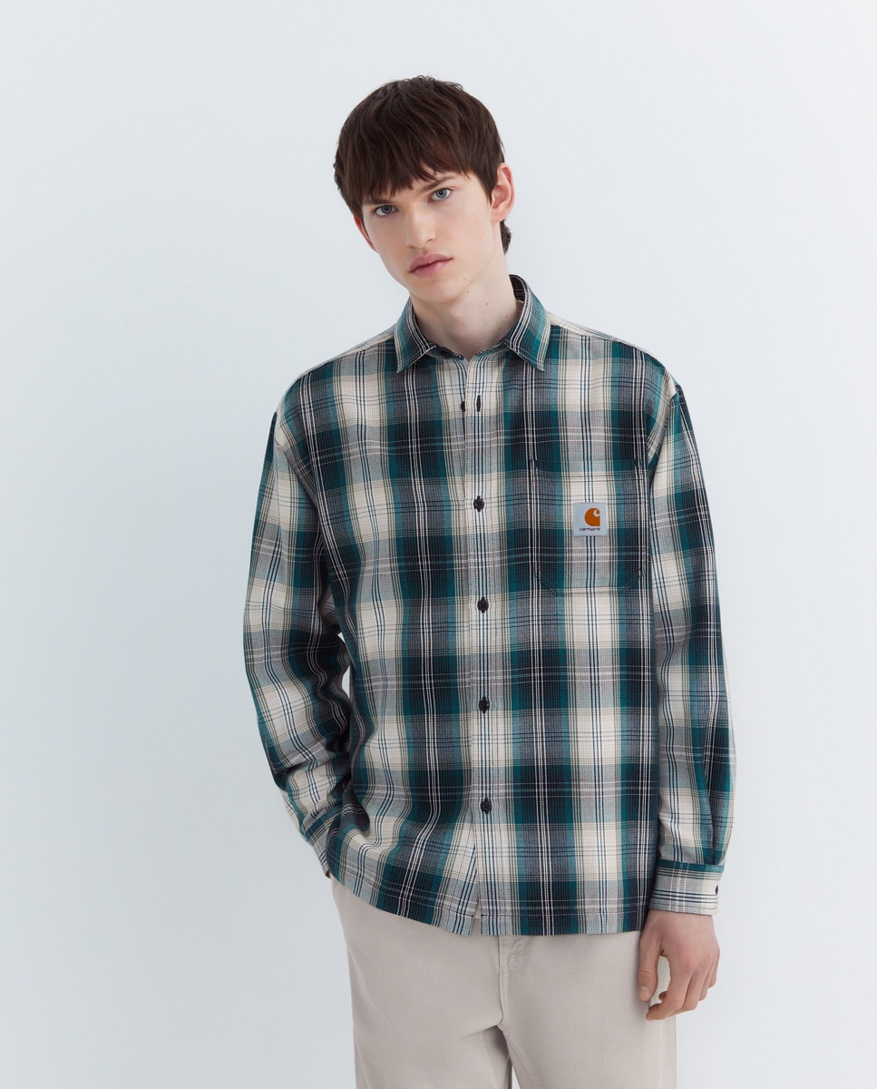 Camisa Blanton Shirt de Manga Comprida Verde-3