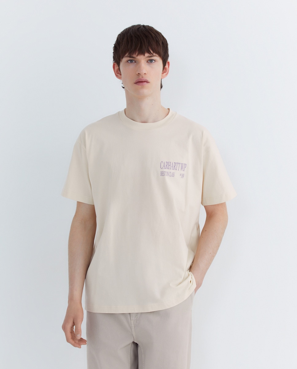 T-shirt Best In Class de Algodão com Manga Curta Branco-1