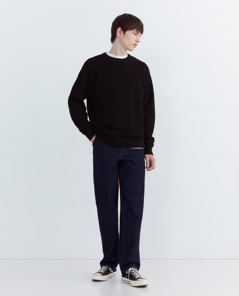 Camisola de Malha Chase Sweater Preto-2