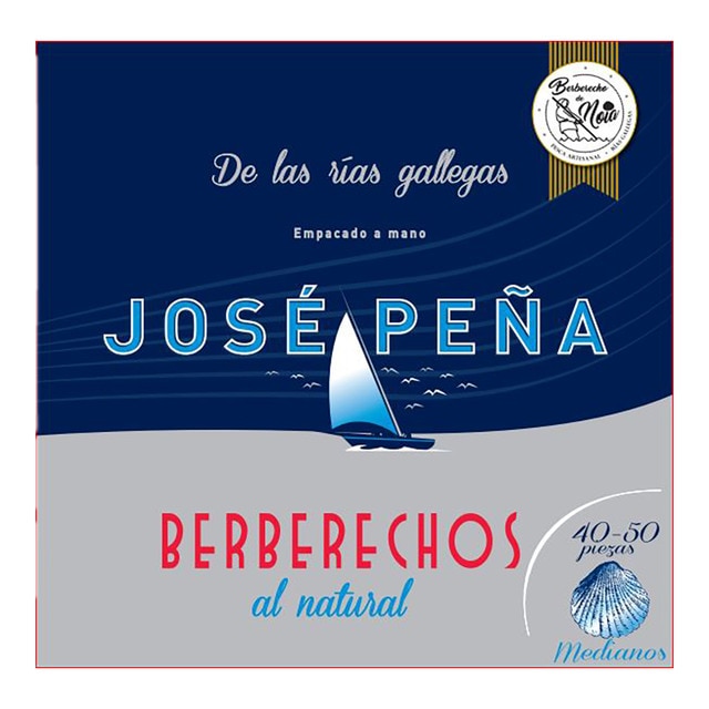 Imagen 0 de Berberechos al natural medianos 40/50 piezas ría de Noia José Peña