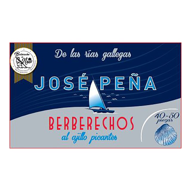 Imagen 0 de Berberechos al ajillo picantes 40/50 piezas ría de Noia José Peña