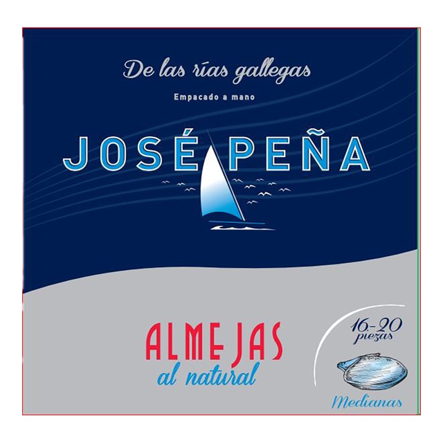 Imagen 0 de Almejas al natural medianas 16/20 piezas José Peña