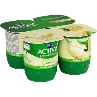 bífidus cremoso sabor lima y limón pack 4 unidades 115 g - Danone Activia