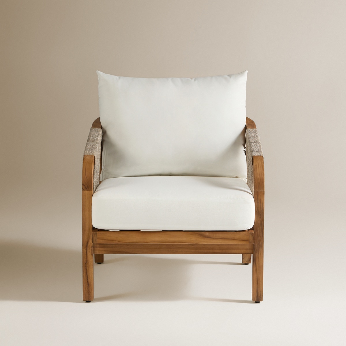 Sillón de jardín de madera de teca Kansas El Corte Inglés Natural-3