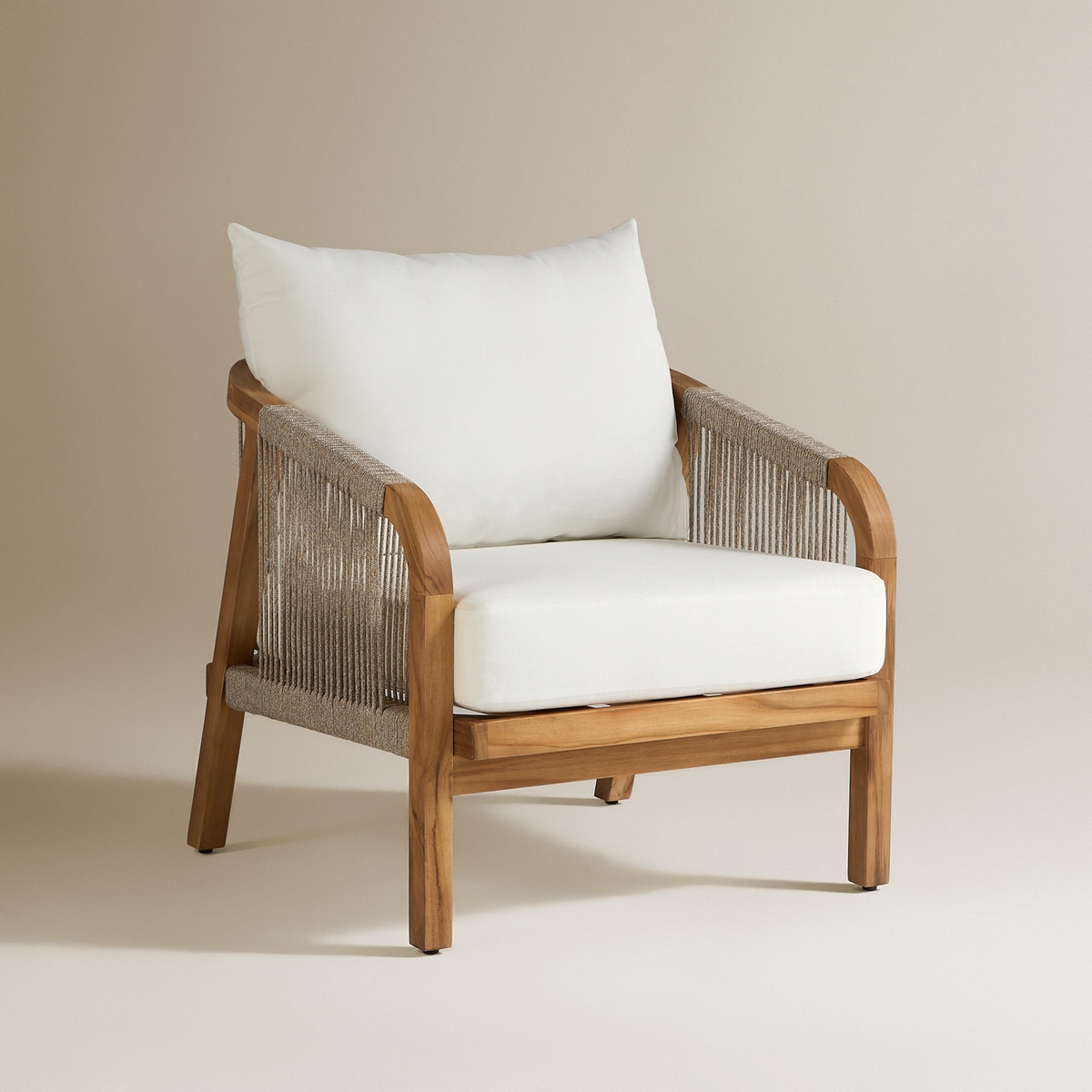 Sillón de jardín de madera de teca Kansas El Corte Inglés Natural-2