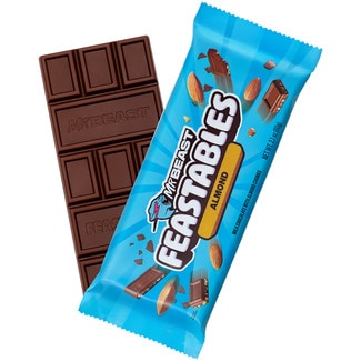 chocolate con leche y almendras tableta 60 g - Feastables