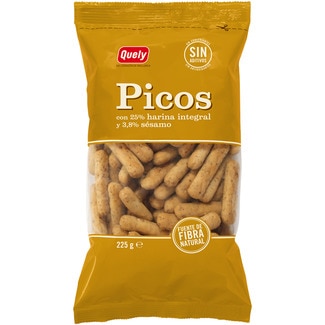 picos integrales con sésamo 100% natural bolsa 225 g - Quely
