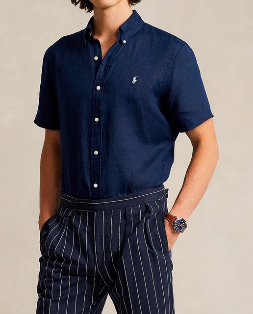 Imagen 0 de Camisa manga corta de hombre de lino Regular fit