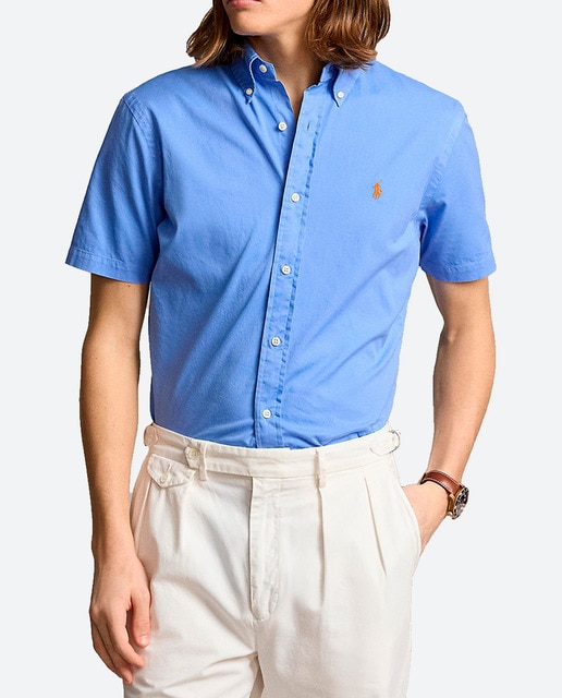 Imagen 0 de Camisa manga corta de hombre de twill Slim fit