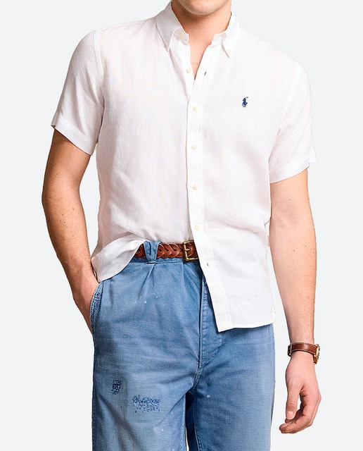 Imagen 0 de Camisa manga corta de hombre de lino Regular fit