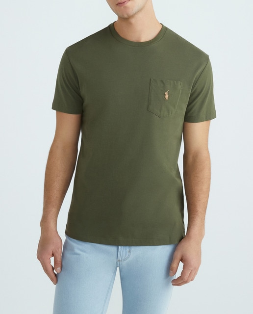 Imagen 0 de Camiseta de hombre de algodón con logo bordado