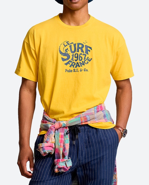 Imagen 0 de Camiseta de hombre de algodón con dibujo frontal