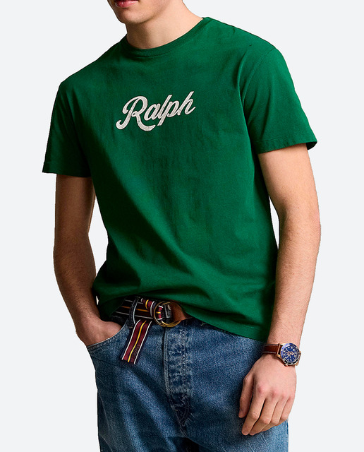 Imagen 0 de Camiseta de hombre de algodón con logo Ralph