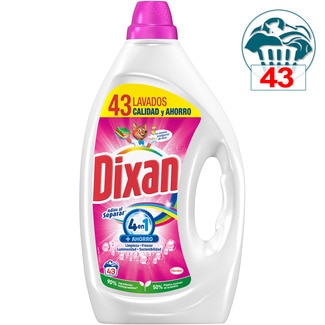 detergente líquido Adiós al Separar Total 4+1 botella 43 dosis - Dixan