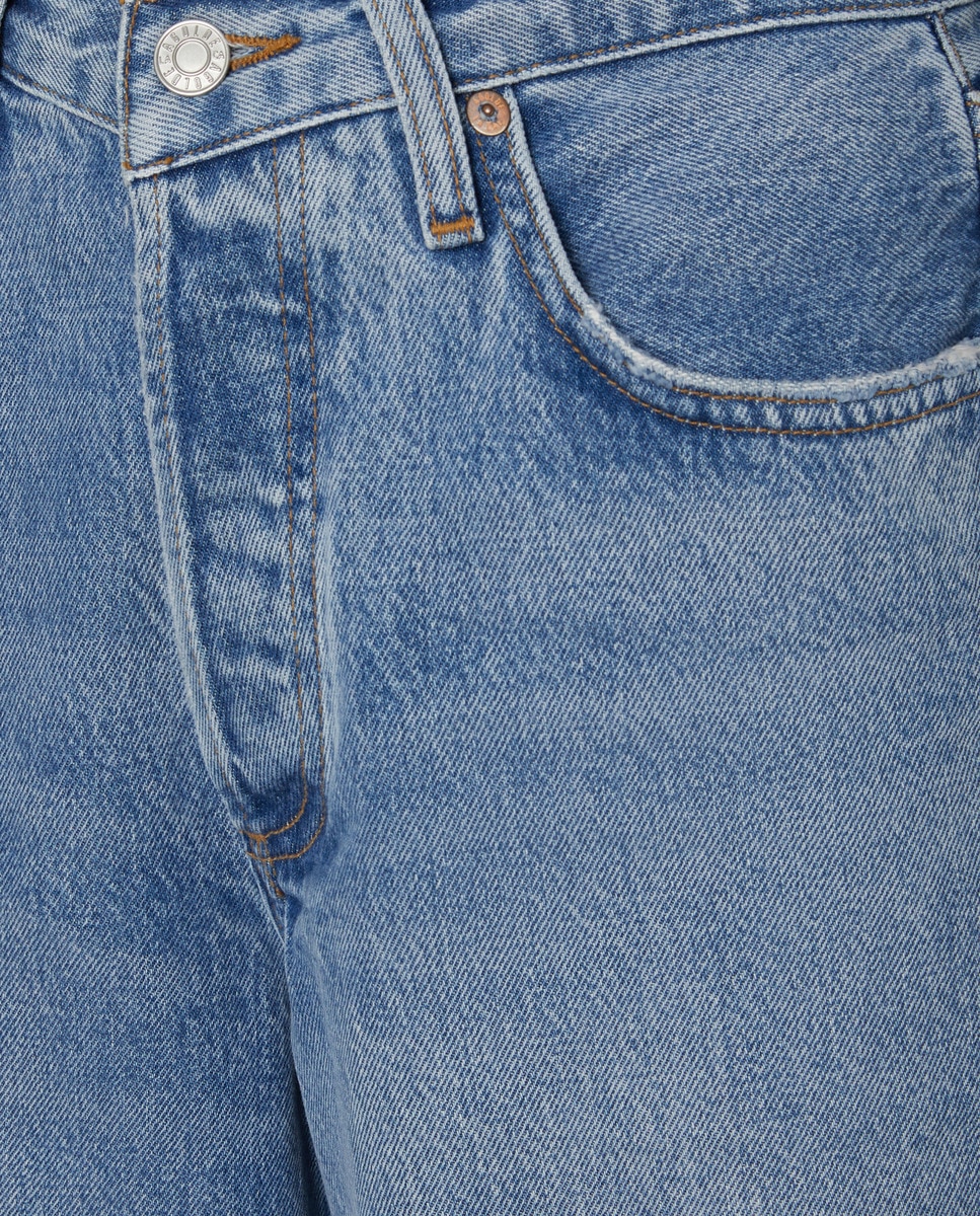 Jeans V-Waist Baggy Azul-4