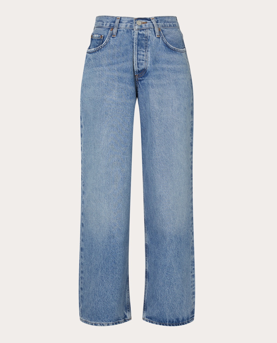 Jeans V-Waist Baggy Azul-1