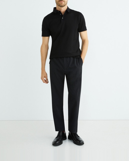 Imagen 0 de Polo de hombre regular fit en punto jacquard