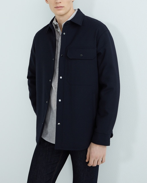 Imagen 0 de Chaqueta de hombre relajada tipo Sobrecamisa