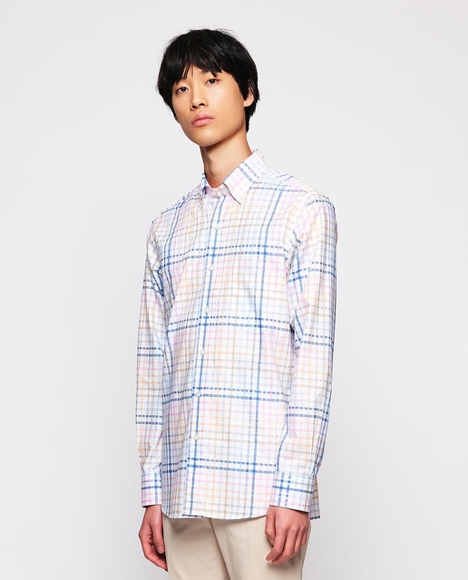 Imagen 0 de Camisa de hombre casual manga larga cuadros