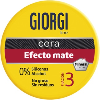 cera efecto mate fijación y textura fijación 3 Extrafuerte tarro 75 ml - Giorgi