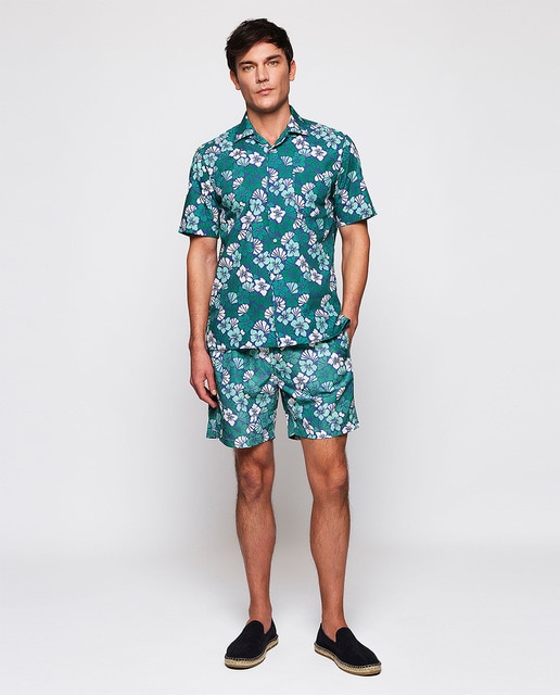 Imagem 0 de Calções de Banho com Estampado Floral Tamanhos Grandes