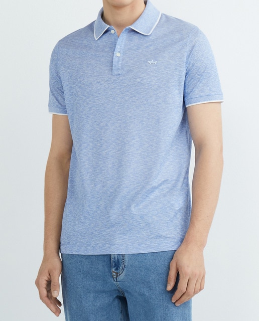 Imagen 0 de Polo de hombre manga corta ribete cuello