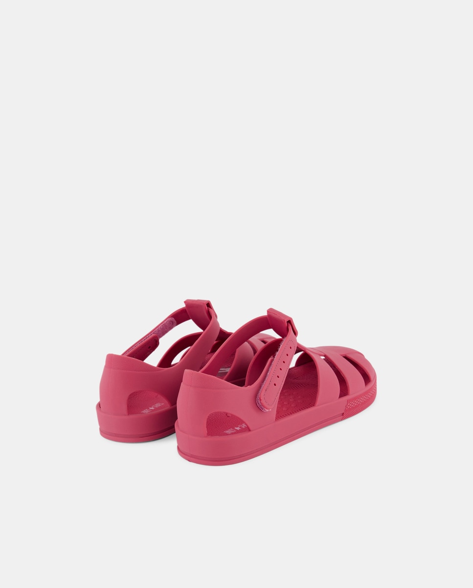 Cangrejera infantil de goma con velcro Burdeos-3