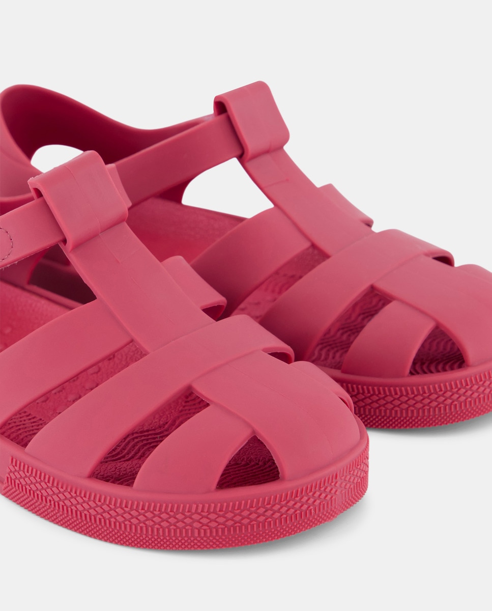 Cangrejera infantil de goma con velcro Burdeos-5