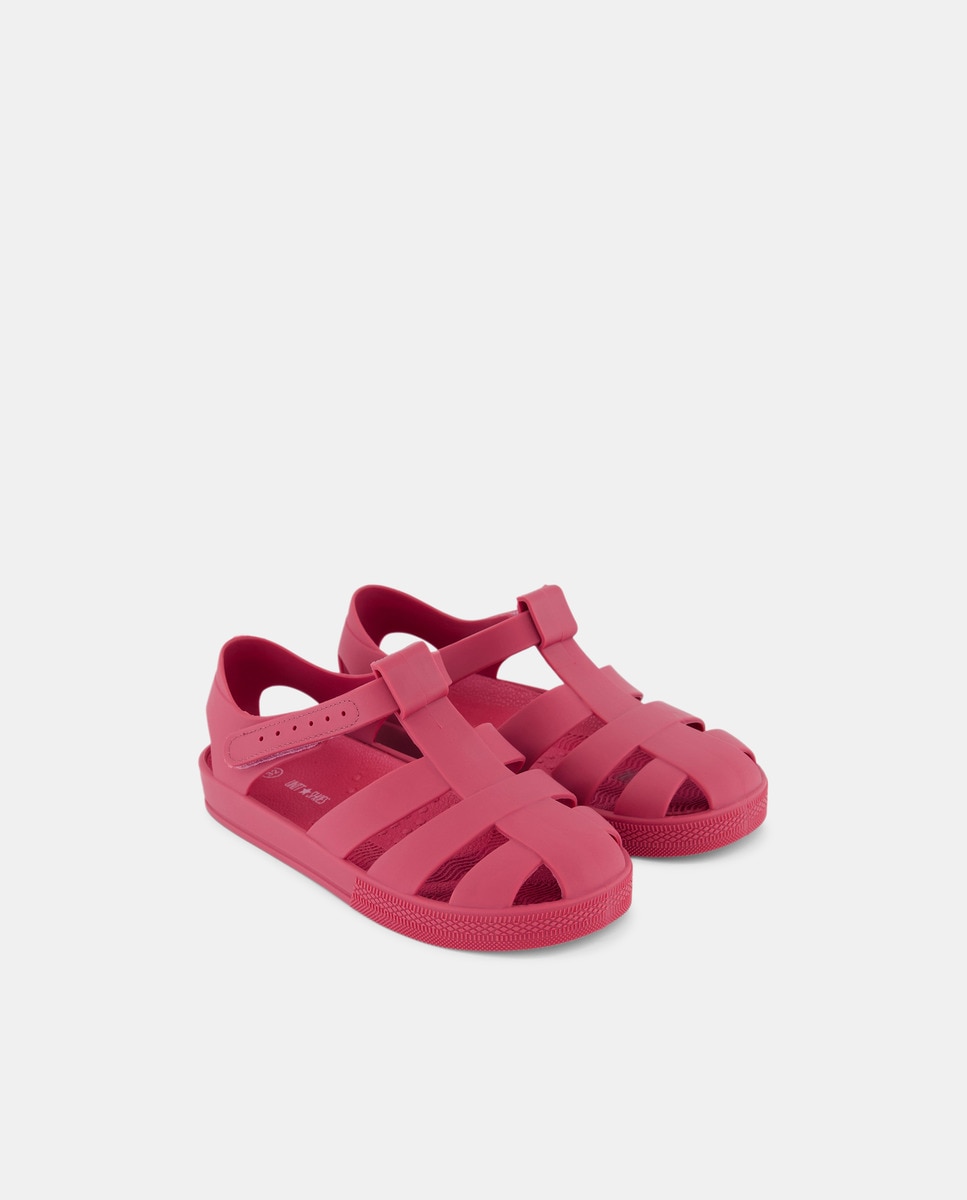 Cangrejera infantil de goma con velcro Burdeos-2