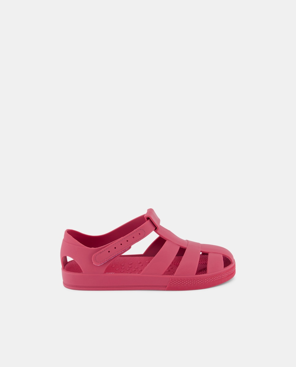 Cangrejera infantil de goma con velcro Burdeos-1