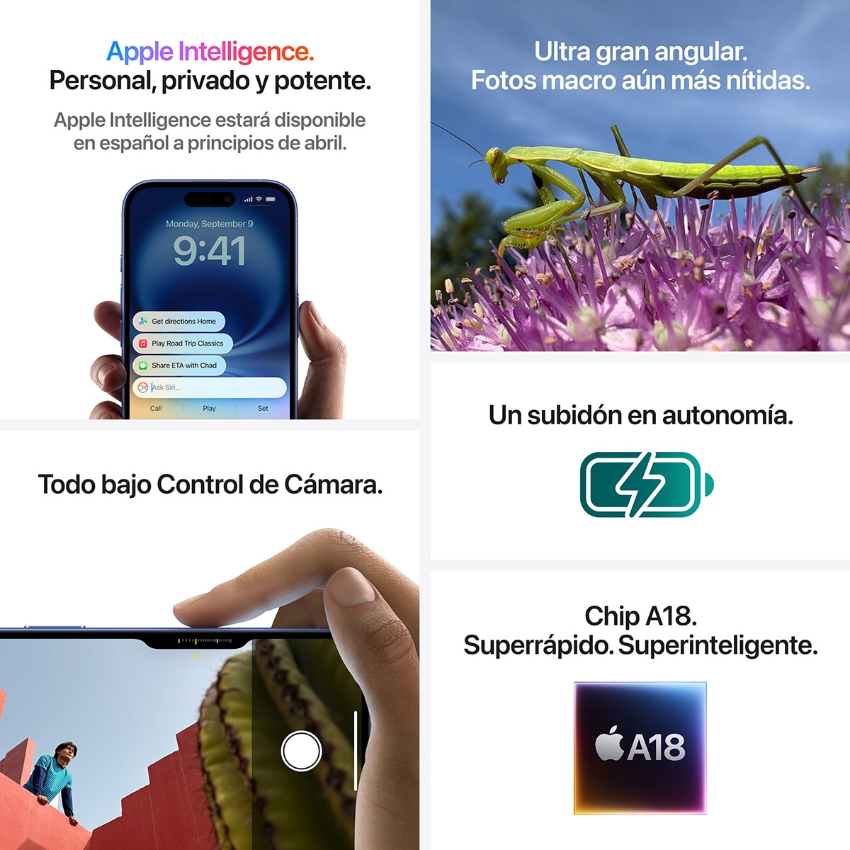 Apple iPhone 16 Plus móvil libre Azul ultramar-9