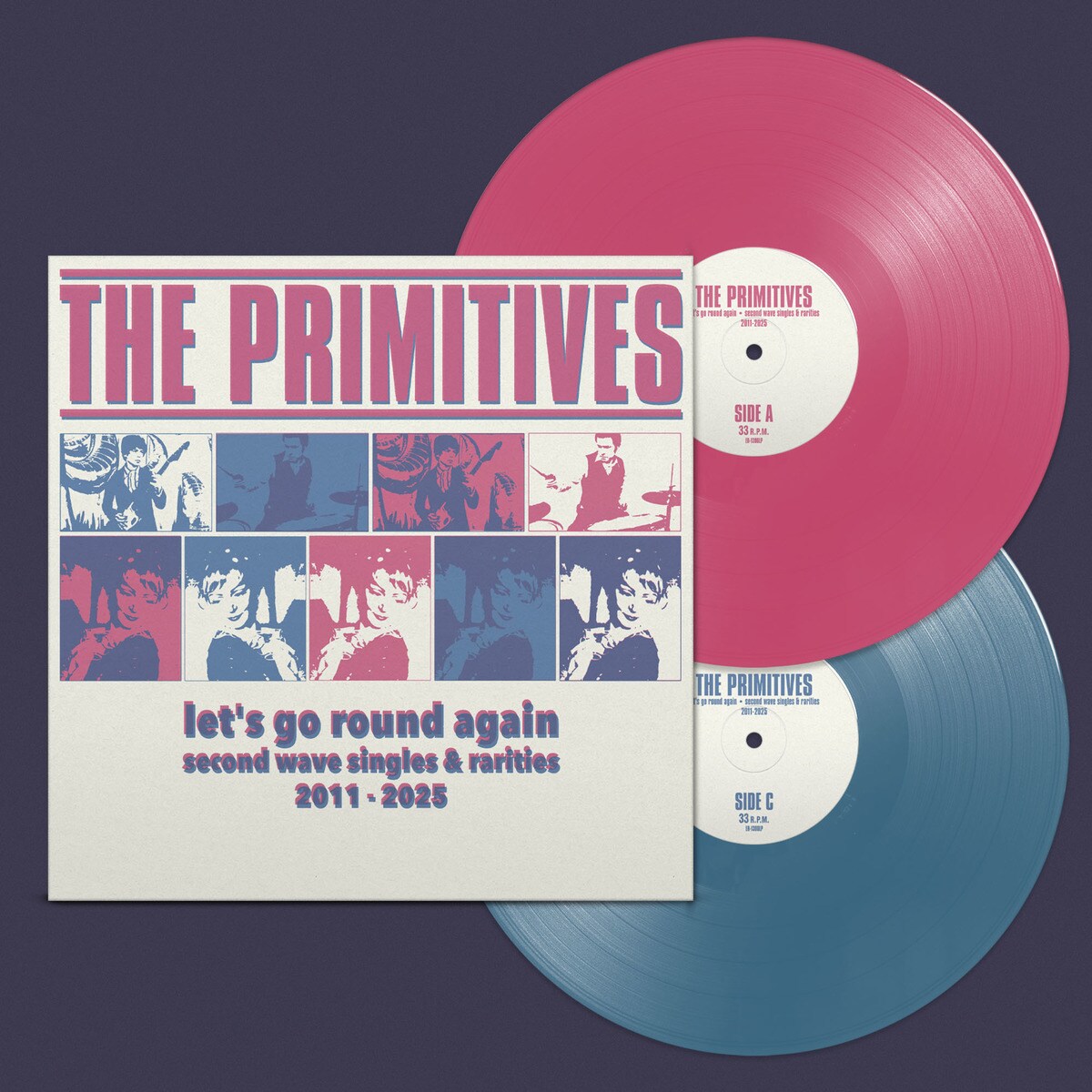 Let's Go Round Again · Second Wave Singles & Rarities 2011-2024 (Edición Color) (2 LP-Vinilo) Rosa-1