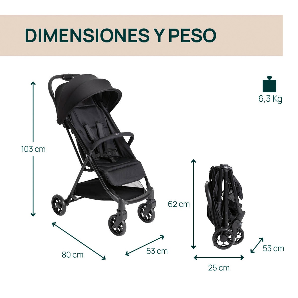 Carrinho de Passeio Urbino Preto-2