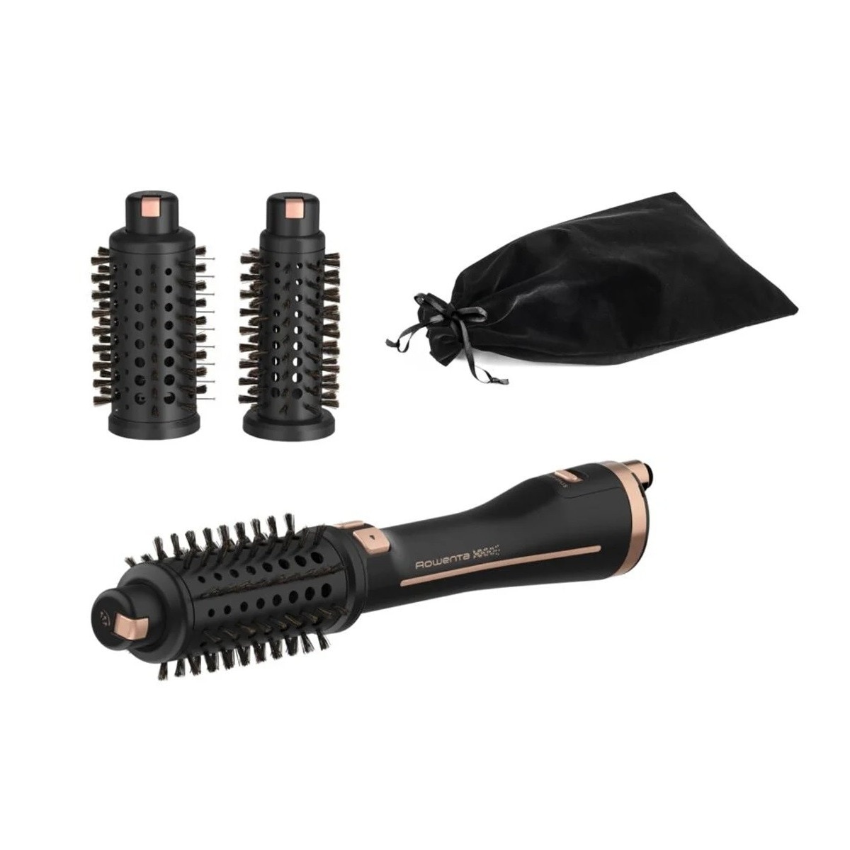 Escova Modelador de Cabelo Rowenta CF9625 Ultimate Experience de 750 W - 3 Níveis de Temperatura - Preto e Rosa Gold Preto / Cobre-1