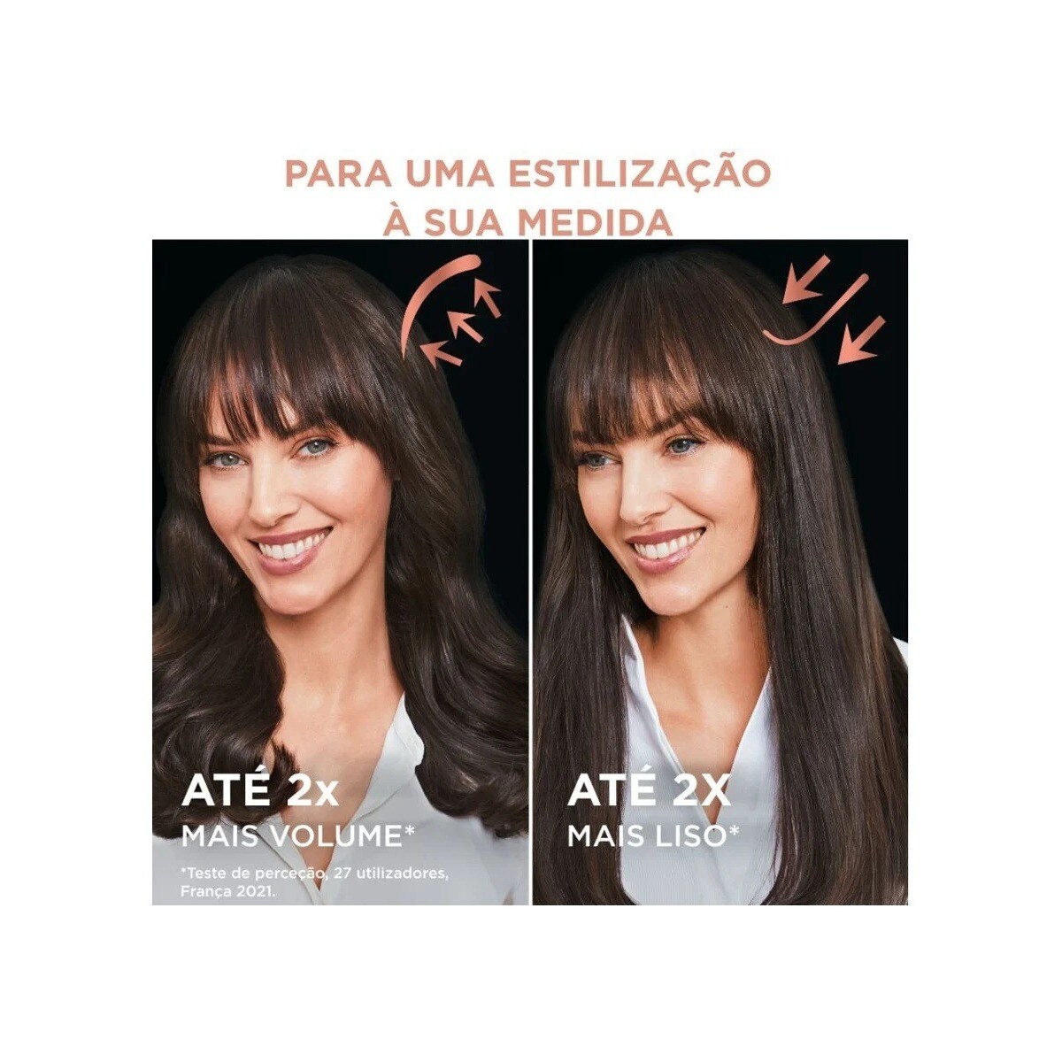 Escova Modelador de Cabelo Rowenta CF9625 Ultimate Experience de 750 W - 3 Níveis de Temperatura - Preto e Rosa Gold Preto / Cobre-4