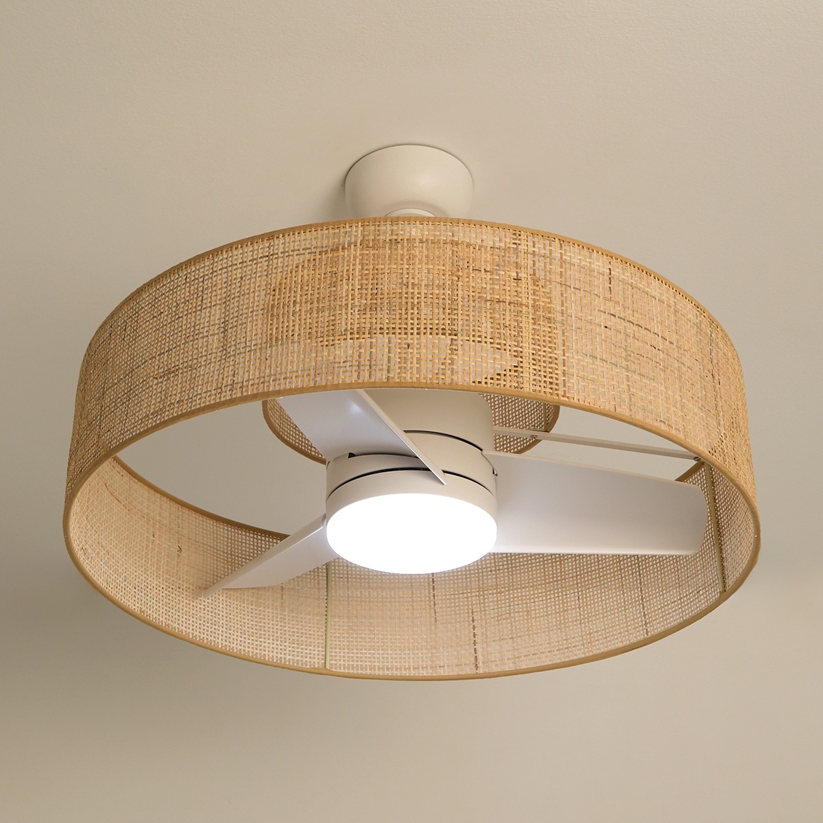 Ventoinha de Teto com Luz LED e Motor DC Nilo XL Natural-4