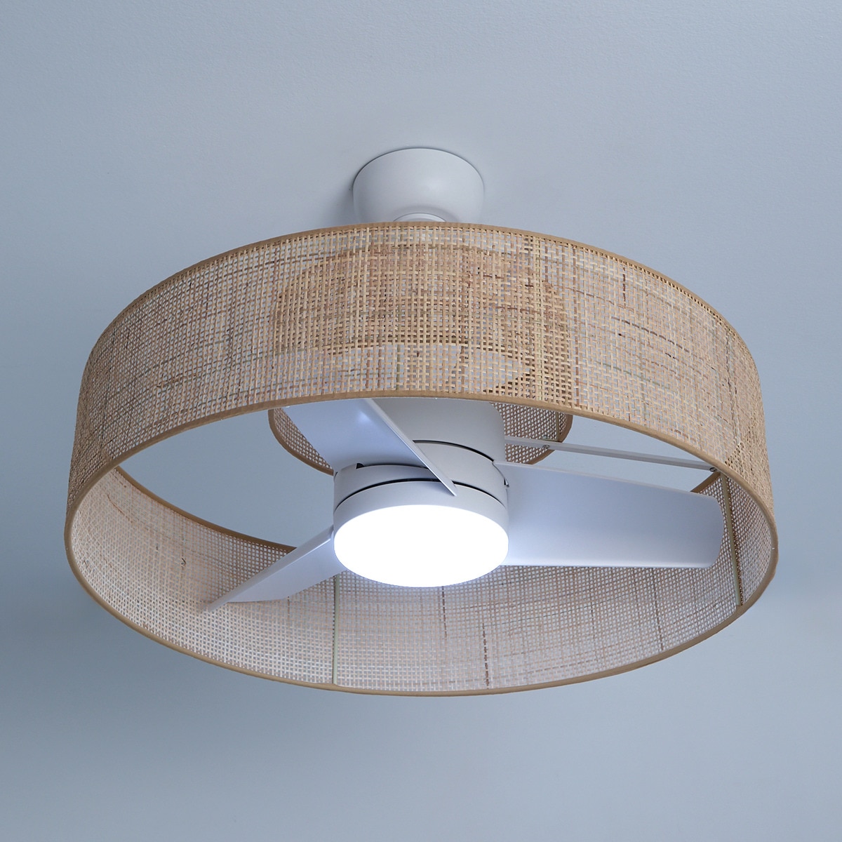 Ventoinha de Teto com Luz LED e Motor DC Nilo XL Natural-3