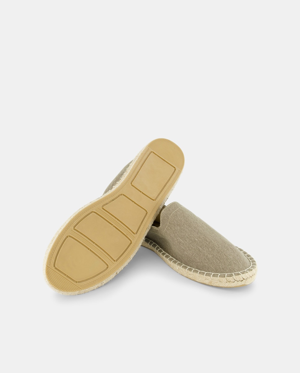 Alpargata lona con piso de yute Beige-2